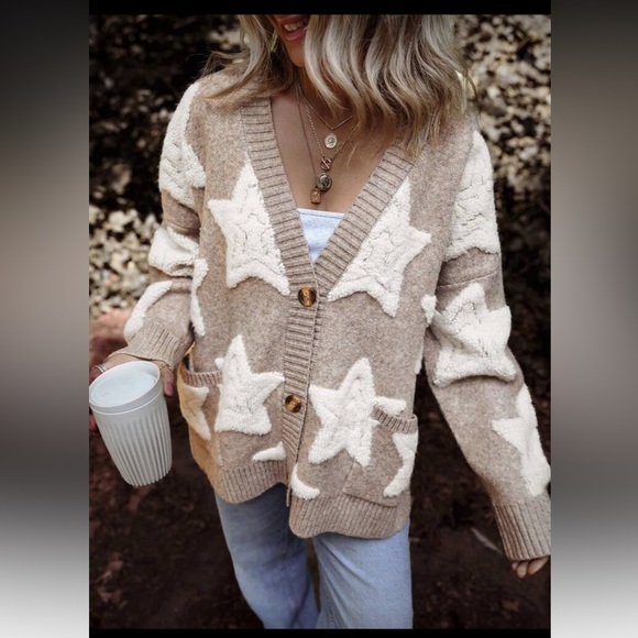 Star Patterned Cardigan - Picture 3 of 4